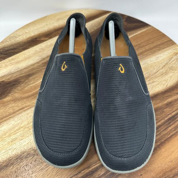 Olukai Nohea Mesh Slip On Shoes Men's 10.5 Gray Casual Comfort Loafer Sneakers - Picture 2 of 8